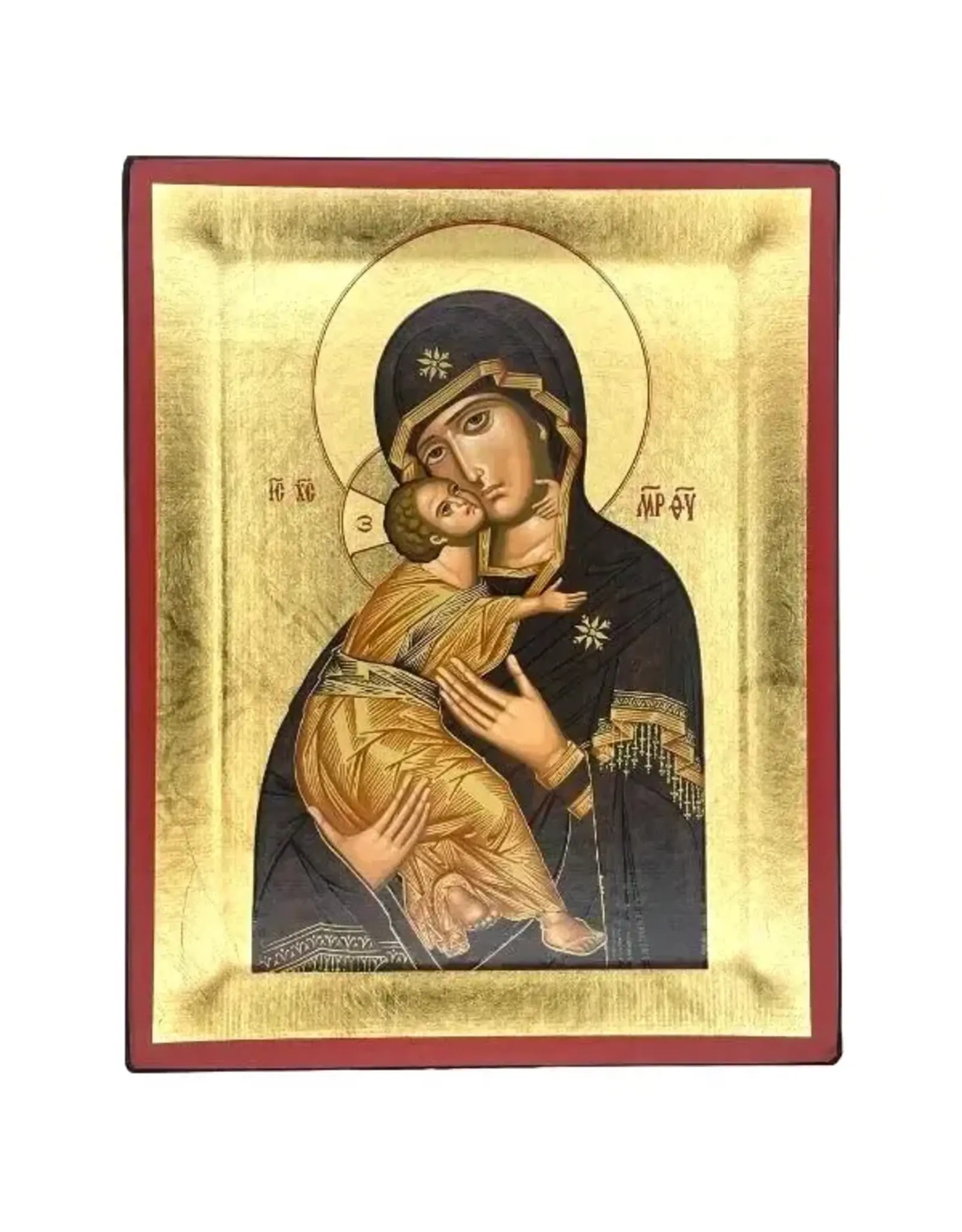 Virgin Mary of Vladimir Silkscreen Icon