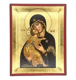 Virgin Mary of Vladimir Silkscreen Icon