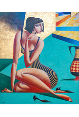 Georgy Kurasov, "A Girl with a Jug (Lera)" Original Painting