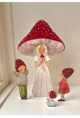Mushroom Mom and Children Cut Out Dolls