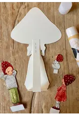 Mushroom Mom and Children Cut Out Dolls