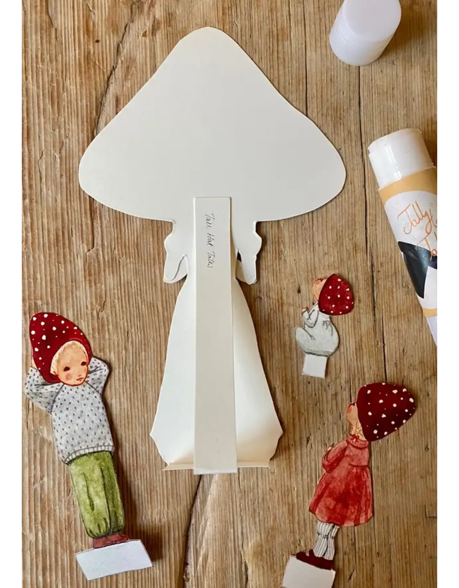 Mushroom Mom and Children Cut Out Dolls