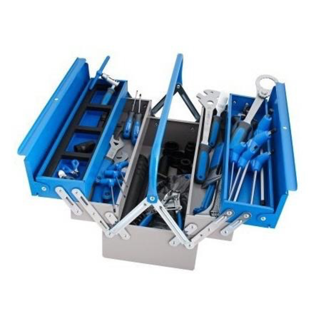 UNIOR SET OF BIKE TOOLS IN TOOL BOX