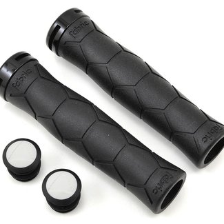 FABRIC SEMI ERGO LOCK ON GRIPS BK