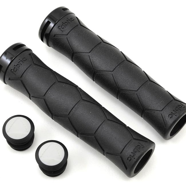 FABRIC SEMI ERGO LOCK ON GRIPS BK