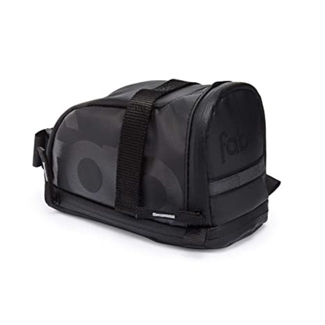FABRIC CONTAIN SADDLE BAG BK SM