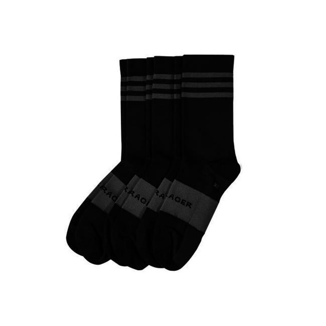 BNT SCK RC CRW M(40-42) BK 3PK