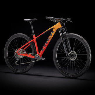 TREK Marlin 7 M 29 2022 Marigold to Radioactive Red Fade