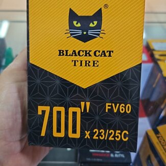BLACK CAT TIRE BLACK CAT TIRE TUBE STANDARD 700X23-25C P60mm
