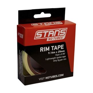 STAN NO TUBES STAN'S TAPE RIM 10YDX25MM PACKAGED AS0033