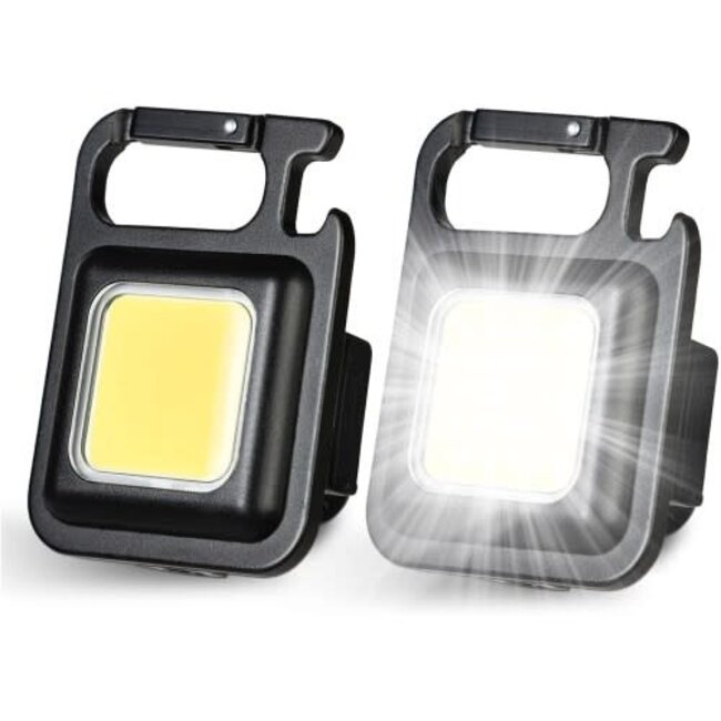 HOTECHE RECHARGEABLE KEYCHAIN LIGHT 5W COB LI-ION BATTERY