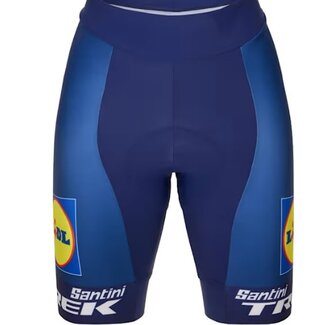 SANTINI Santini Lidl-Trek Women's Replica Race Short Dark Blue/Yellow Medium