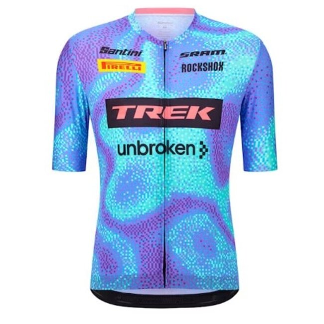 Santini Trek-Unbroken XC Team Replica Cycling Jersey S Light Blue