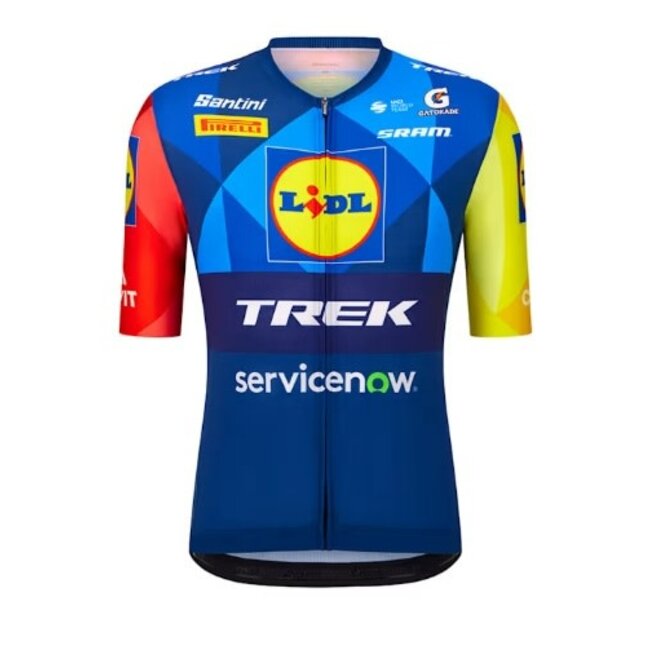 Santini Lidl-Trek Replica Race Jersey Dark Blue/Yellow M