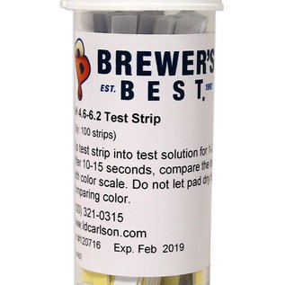 pH Test Strips Beer Range 4.6-6.2