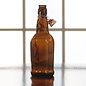 Flip Top Bottles -16 oz Amber (Qty 12)