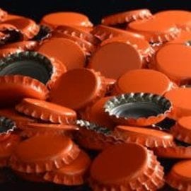 Orange Crown Caps