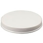 Plastic lid for wide mouth jar