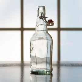 Clear Flip-Top Bottles 16 oz. - 12/Case