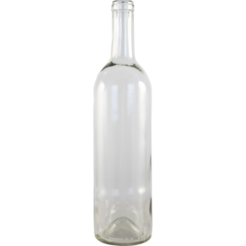 Wine Bottle Clear Punted 750ml - Case of 12