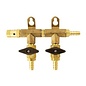 2-Way Gas Manifold - 5/16" (Brass)