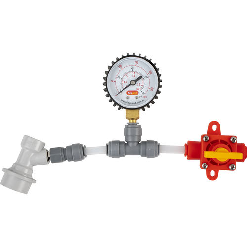 Adjustable Pressure Relief Gauge 0-40 psi Ball Diaphragm Spunding Valve 