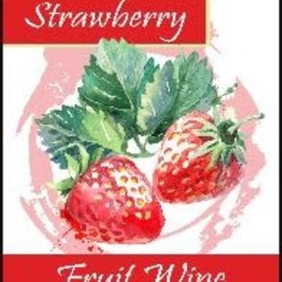 Strawberry Wine Labels 30/Pack