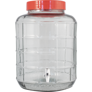 6 Gal - Wide Mouth Glass Carboy With Spigot