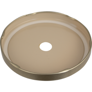 Metal Lid w/ Airlock Hole - 100 mm