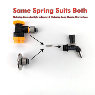 NukaTap® Self Closing Faucet Spring | Mini Beer Faucet | Flow Control G2 Faucet