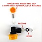 Duotight Ball Lock Quick Disconnect Bev Out Push-In Fitting - 8mm