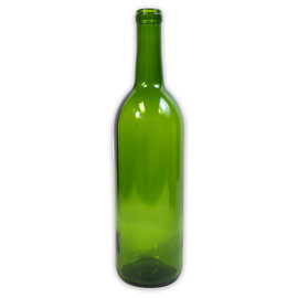 Green Wine Bottle Flat bottom - 750ml