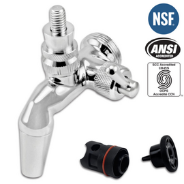 Kegland NukaTap® Stainless Steel Beer Faucet | Flow Control Gen 2 | Forward Sealing