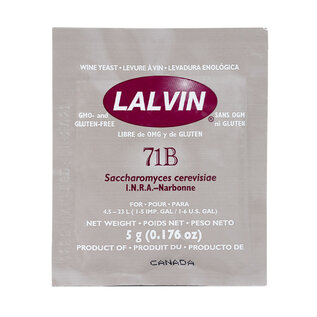 Lalvin 71B-1122 - fruity yet fresh 5g