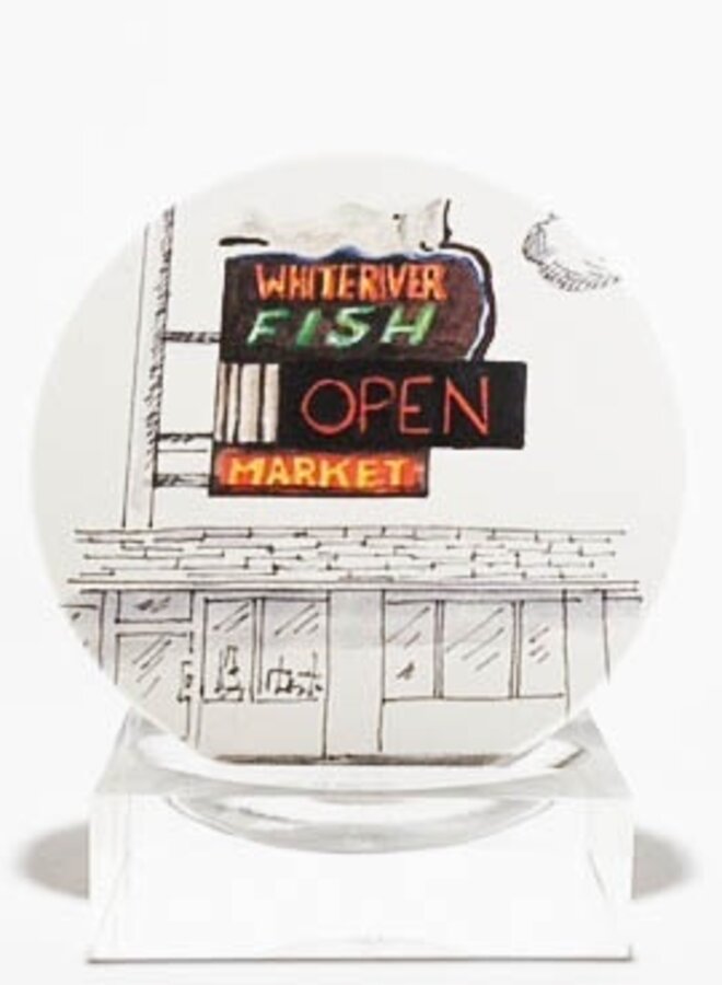 White River Fish Market Coaster