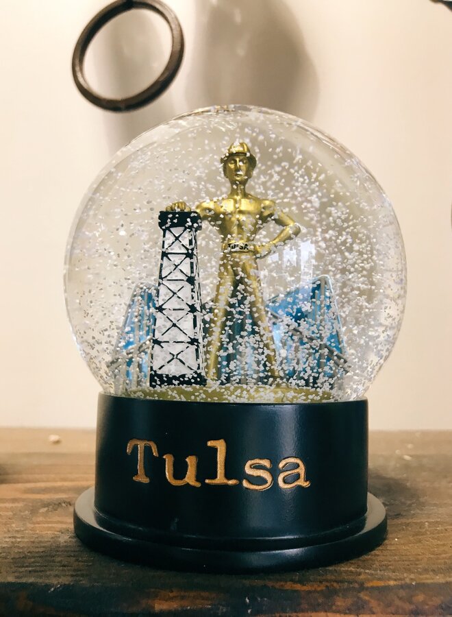 Golden Driller Snow Globe