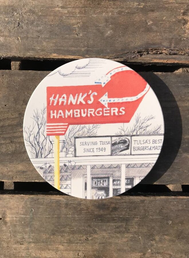 Hanks Hamburgers Coaster