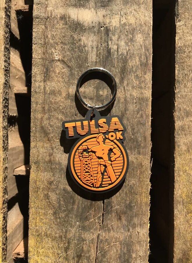 Vintage Driller Rubber Keychain