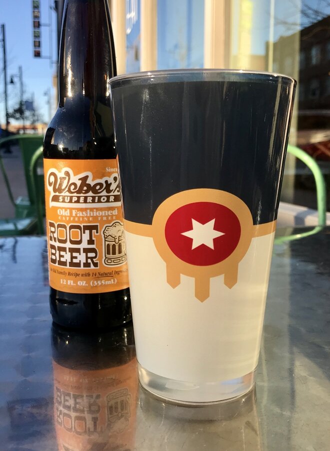 Tulsa Flag Pint Glass