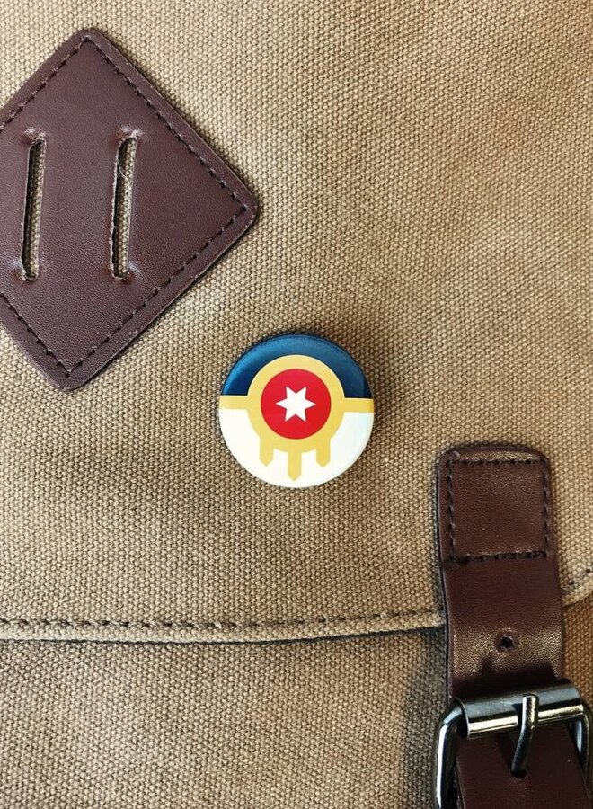 Tulsa Flag 1.25" Button