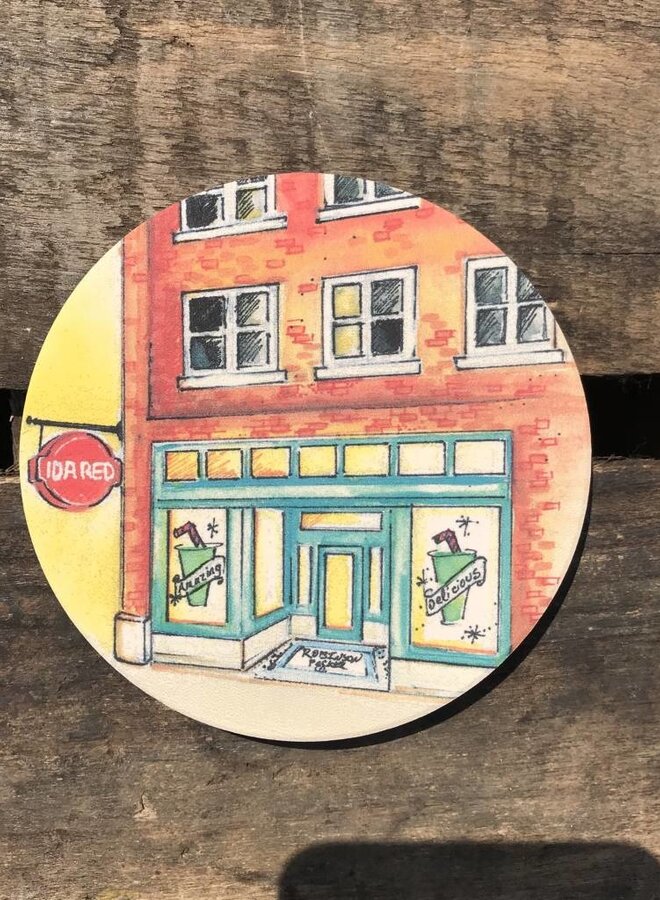 Ida Red Main Street Coaster