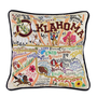 Oklahoma Pillow  Black Piping