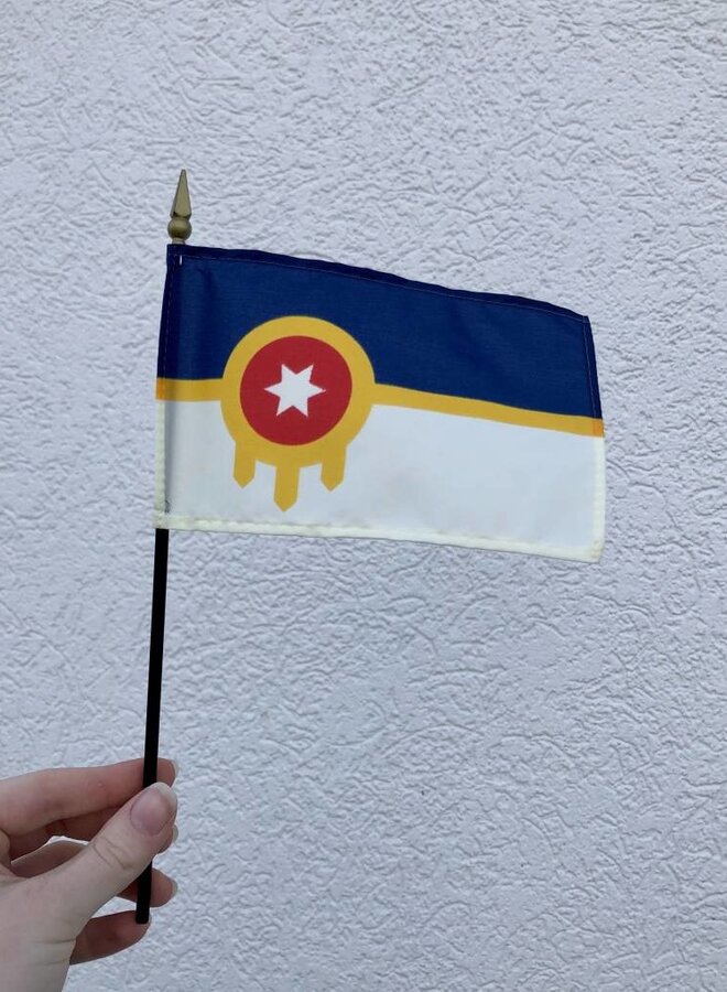 Tulsa 4"x6" Handheld Flag