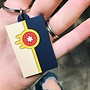 Tulsa Flag Rubber Keychain