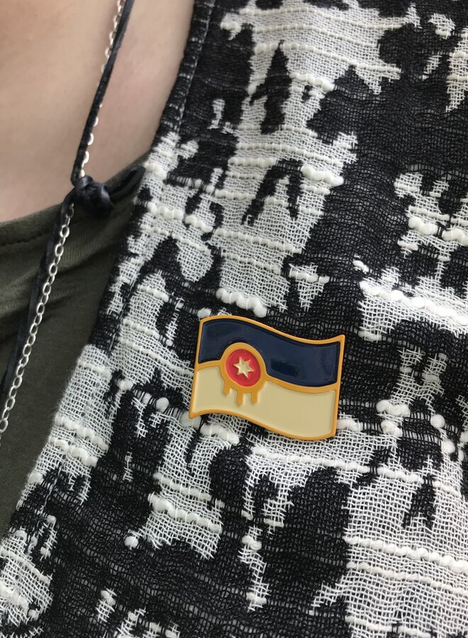 Tulsa Flag Enamel Pin