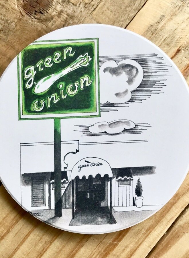 Green Onion Coaster