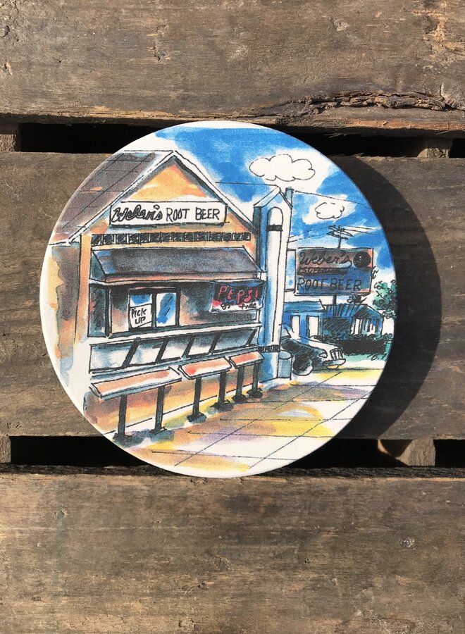 Weber’s Hamburgers Coaster