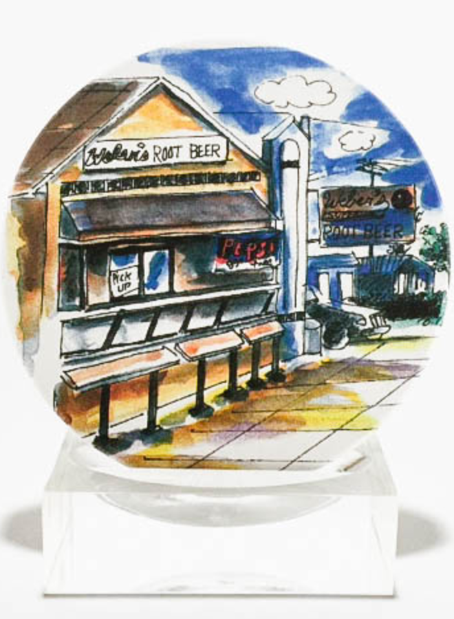 Weber’s Hamburgers Coaster