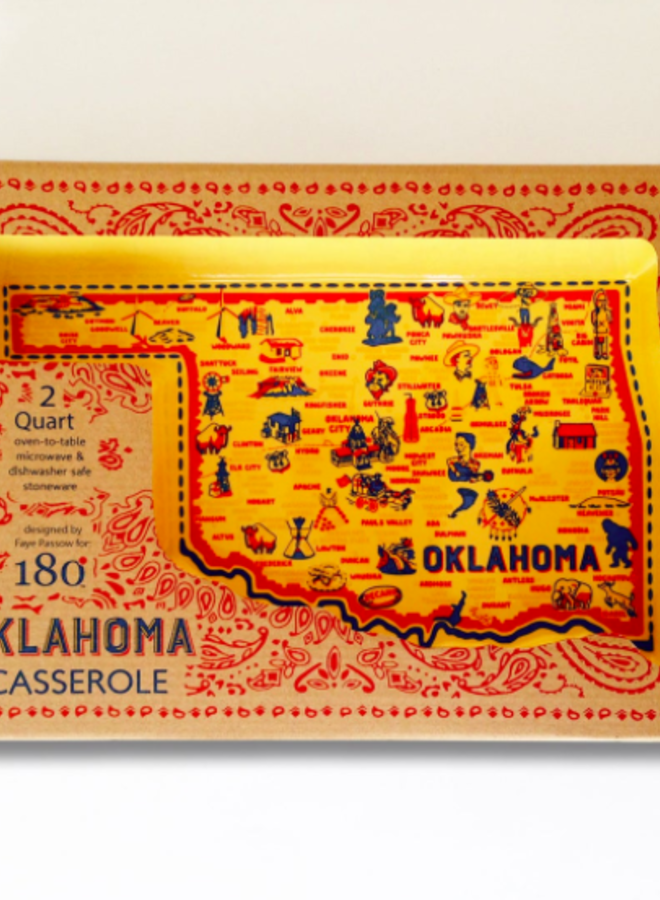 Oklahoma Stoneware Casserole Dish