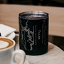 Tulsa Map Insulated Cup in Matte Black